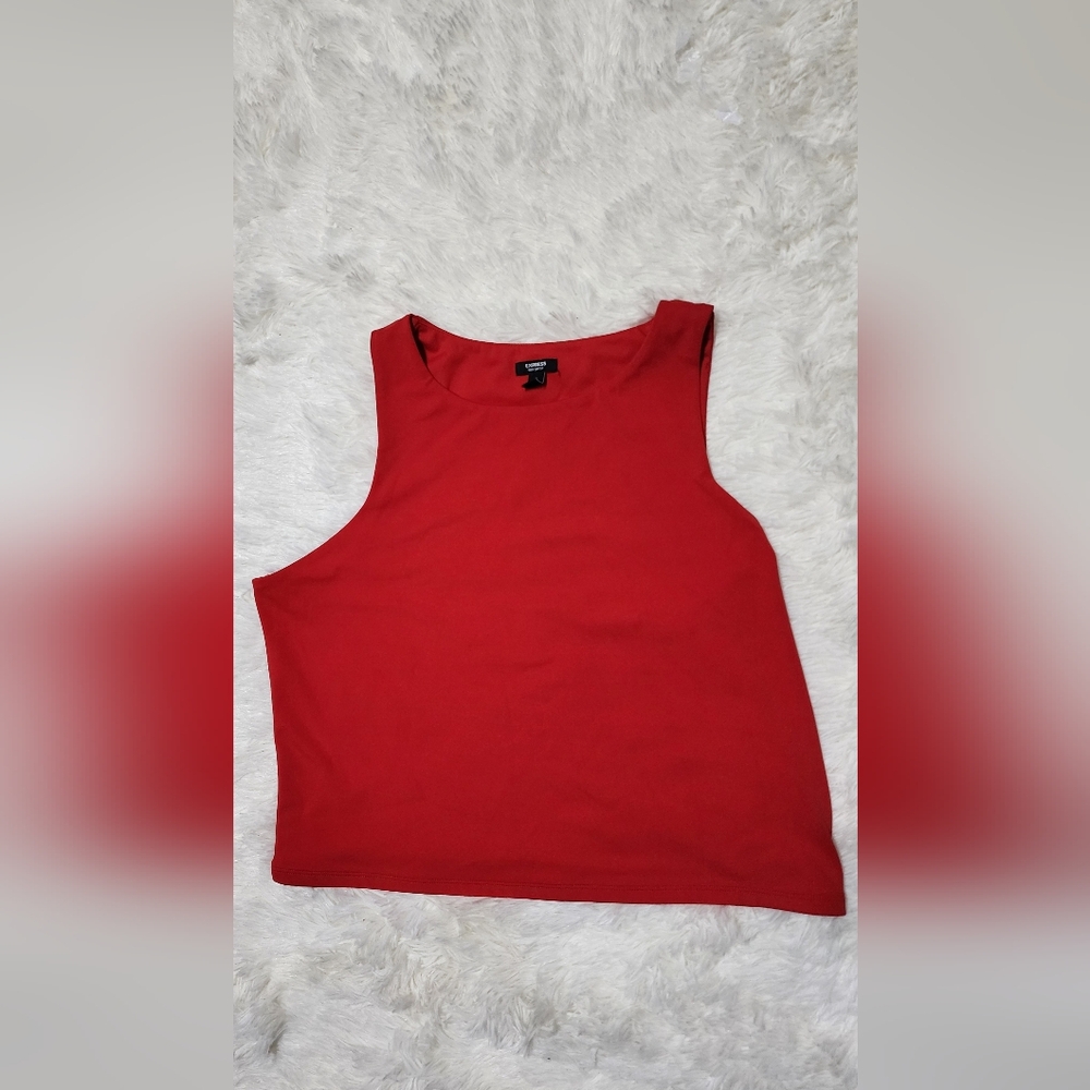 Women's Red Sleeveless Top